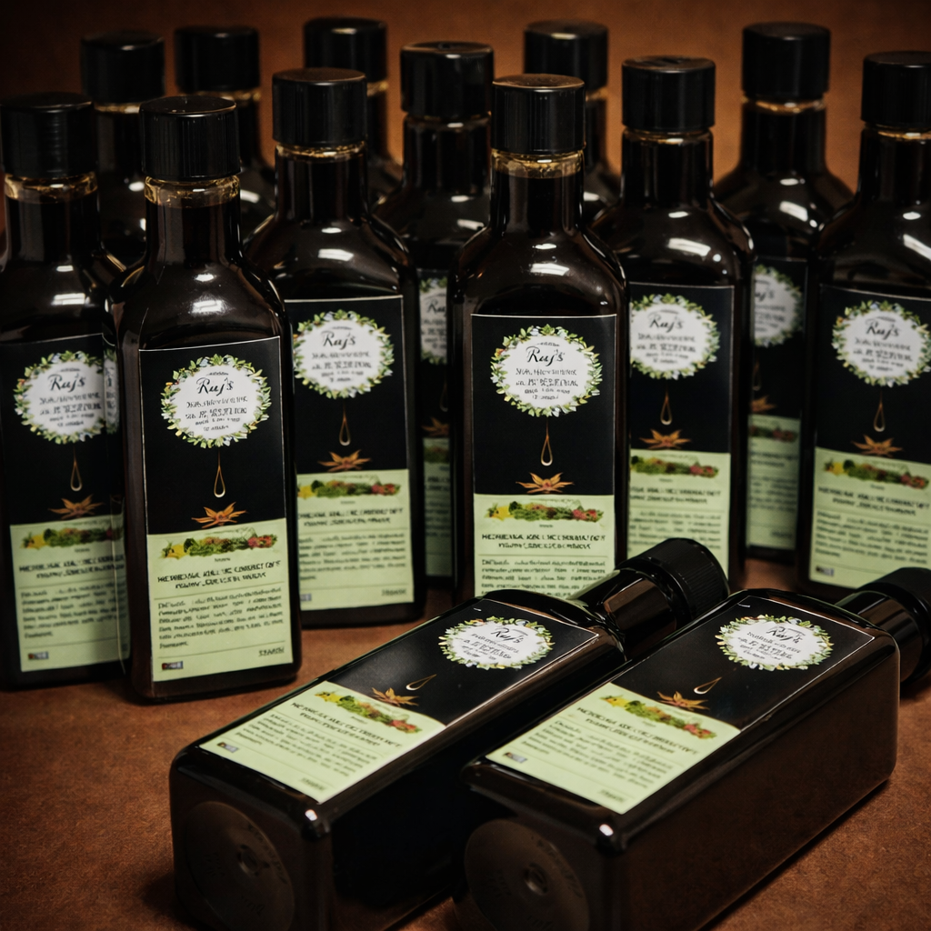 Herbs infused hair oil