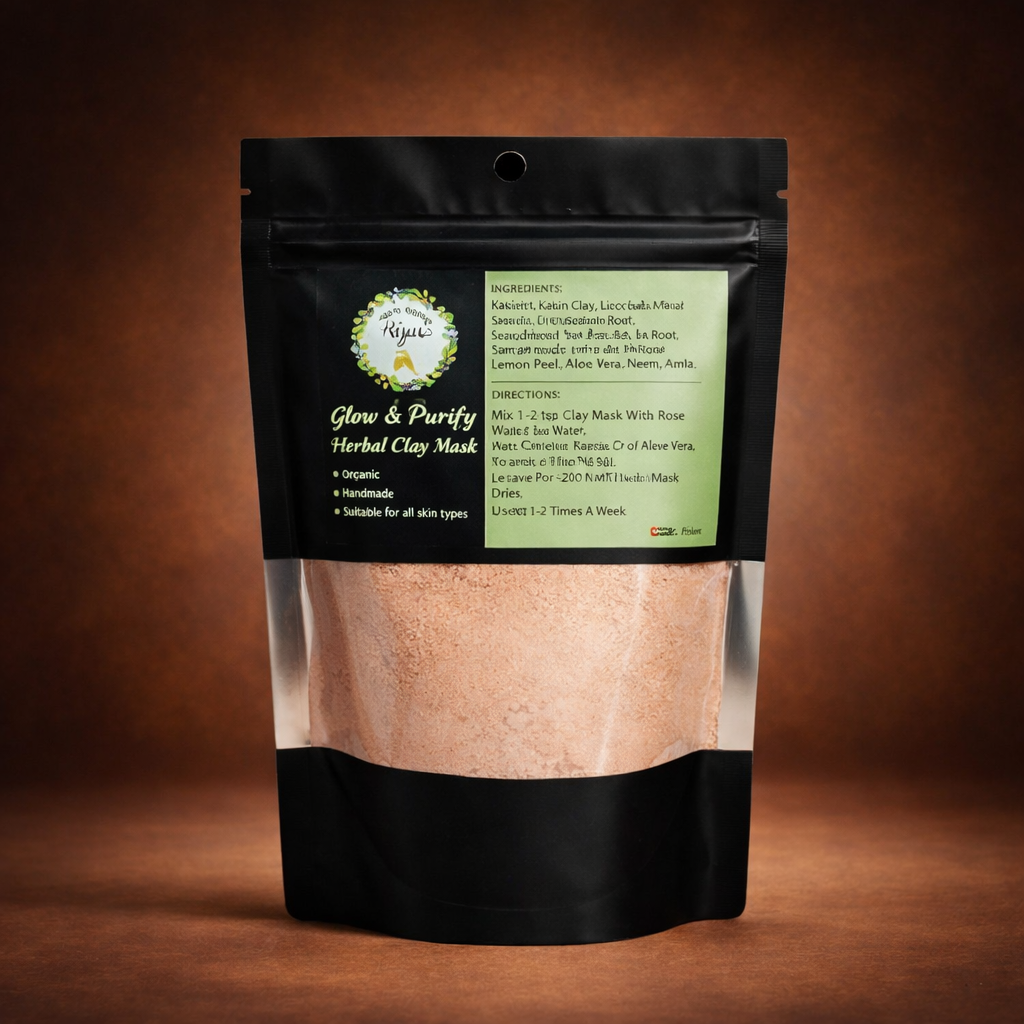 Glow & purify Herbal clay mask (100gram)